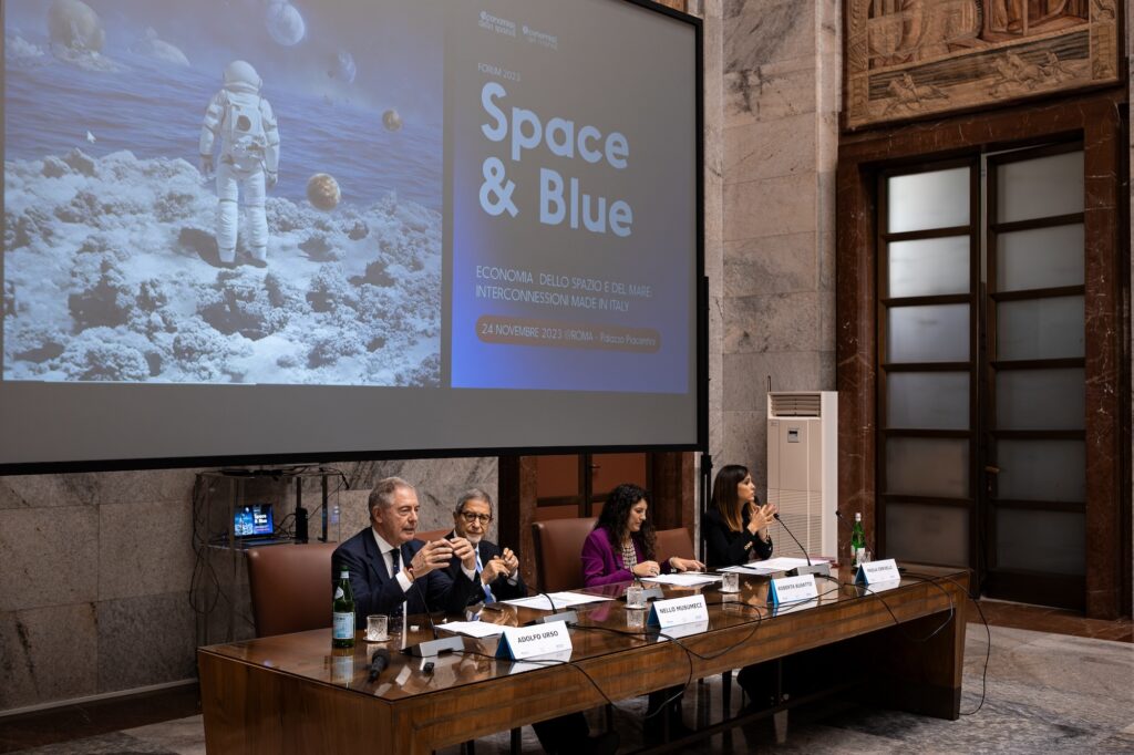 Economia dello Spazio e del Mare: un piano strategico per l'Italia 3 space blue tavolo urso musumeci busatto cervelli