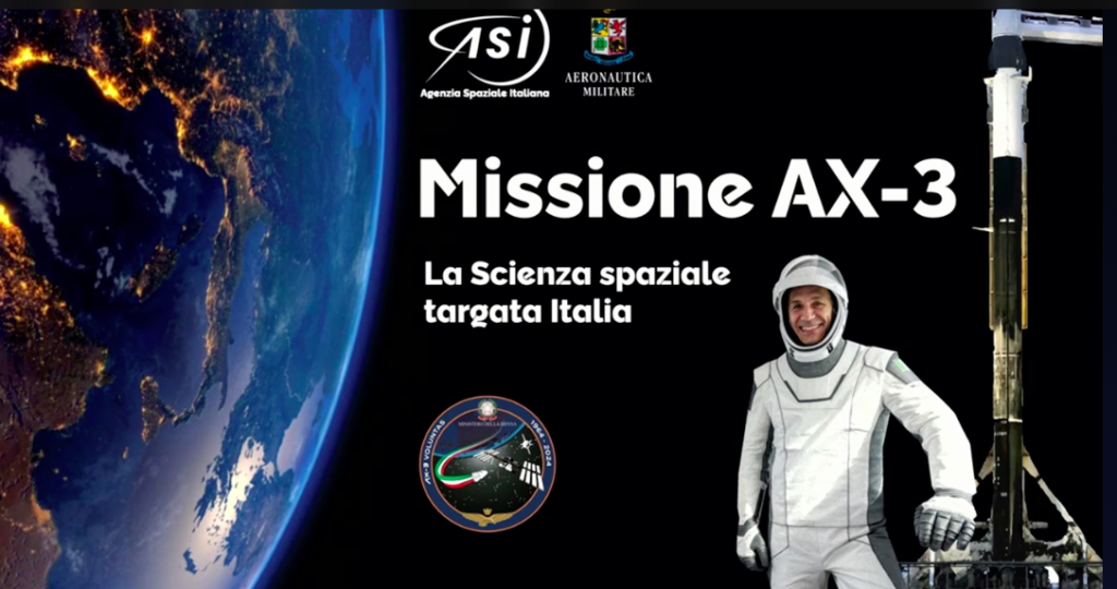 Missione AX-3: la scienza spaziale targata Italia. Le parole del capitano Rigamonti 3 studenti collegati con Walter Villadei sulla ISS ASI