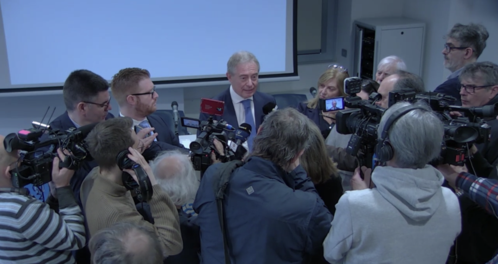 Adolfo Urso: “L’Italia avrà la sua Legge sullo Spazio entro marzo” 4 adolfo urso conferenza stampa g7 industria 1 1