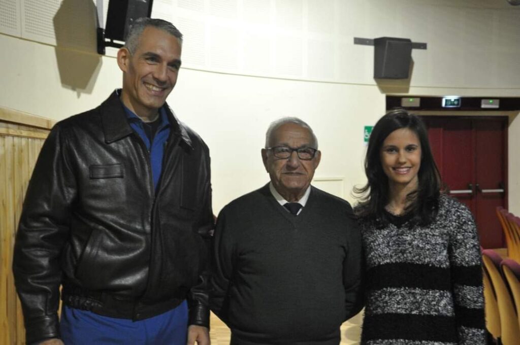 linda raimondo villadei e nonno piero 2017 evento