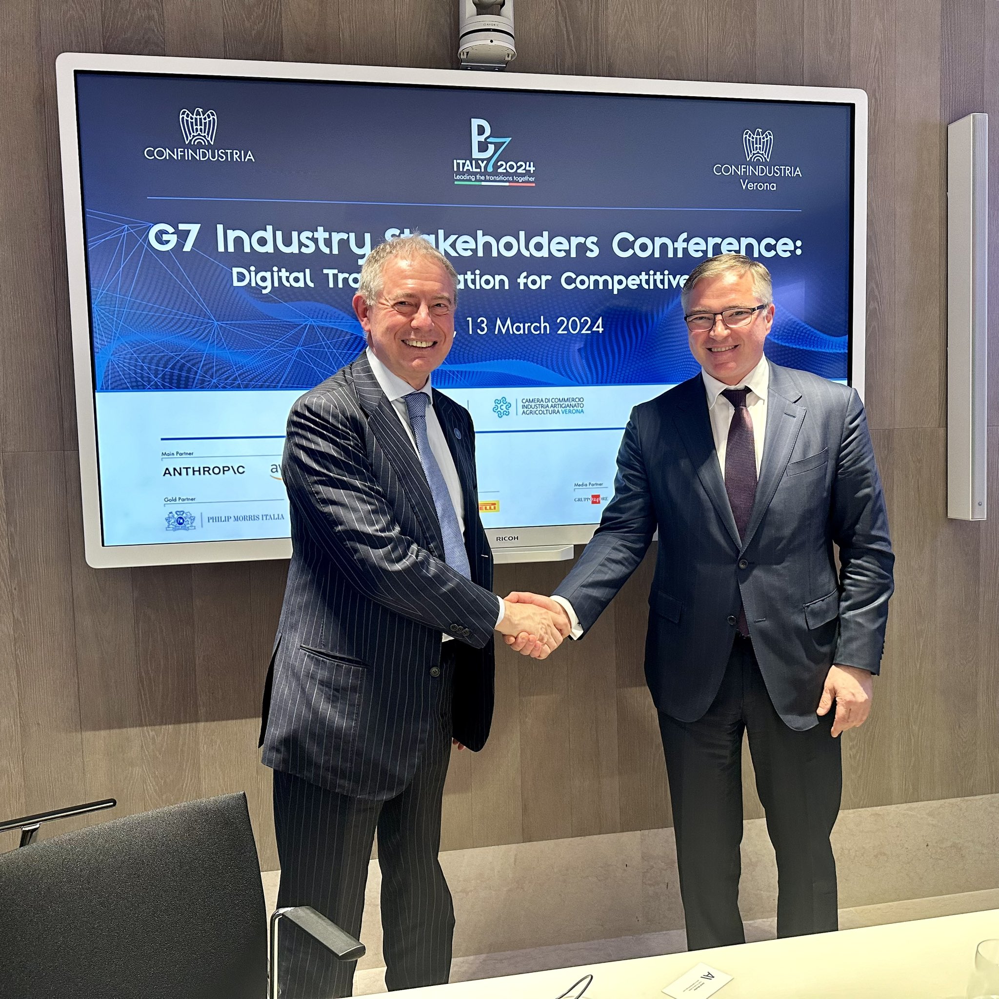 G7 Industry Stakeholders Conference Continuano gli incontri bilaterali A Verona