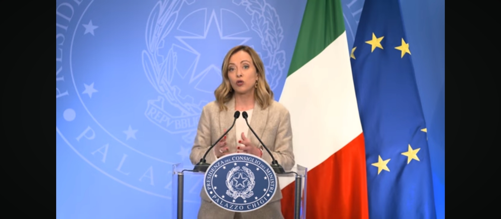 intelligenza artificiale giorgia meloni videomessaggio