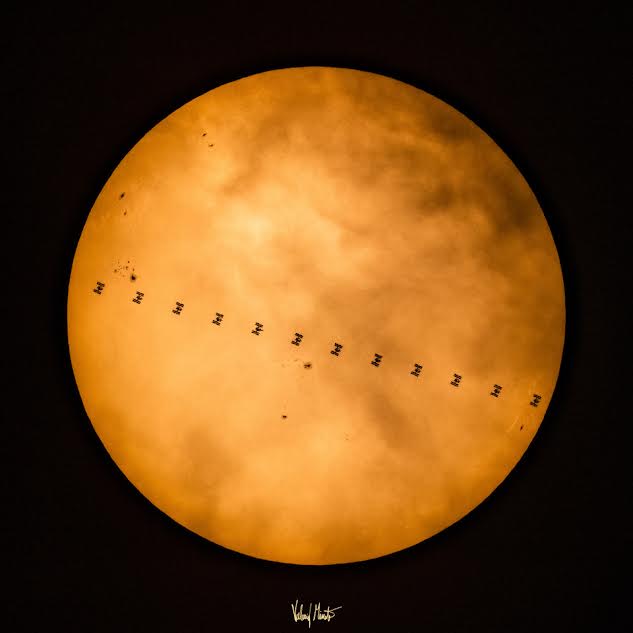 minato valerio iss solar transit