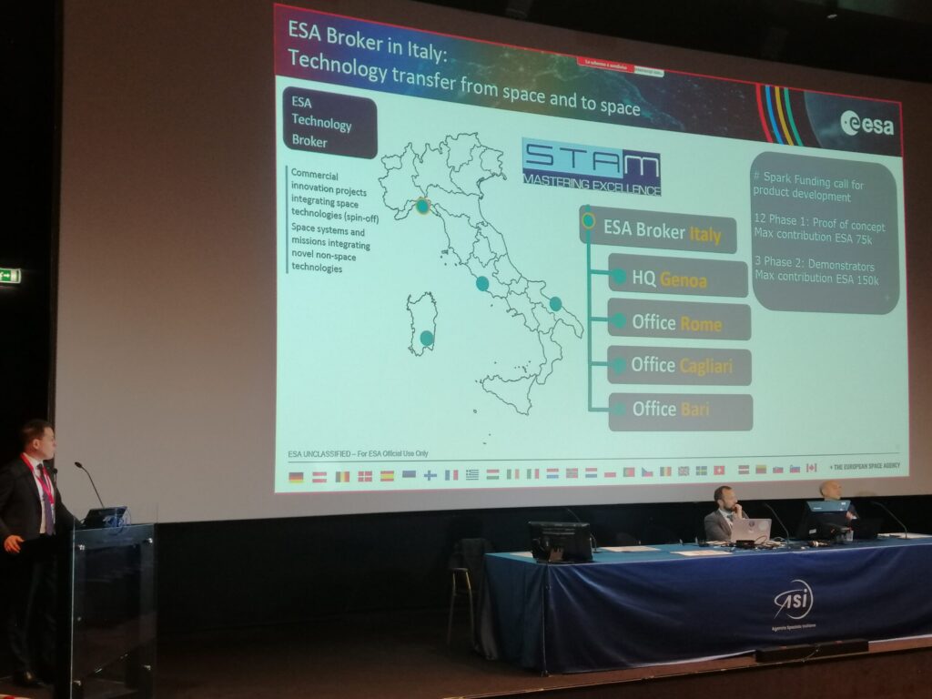 STAM PRESENTATA COME TECHNOLOGY BROKER PER L’ITALIA DA PARTE DI ESA E ASI foto asi aprile 2024