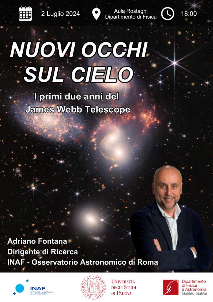EAS: l'astronomia europea a Padova fino al 5 luglio 3 james webb