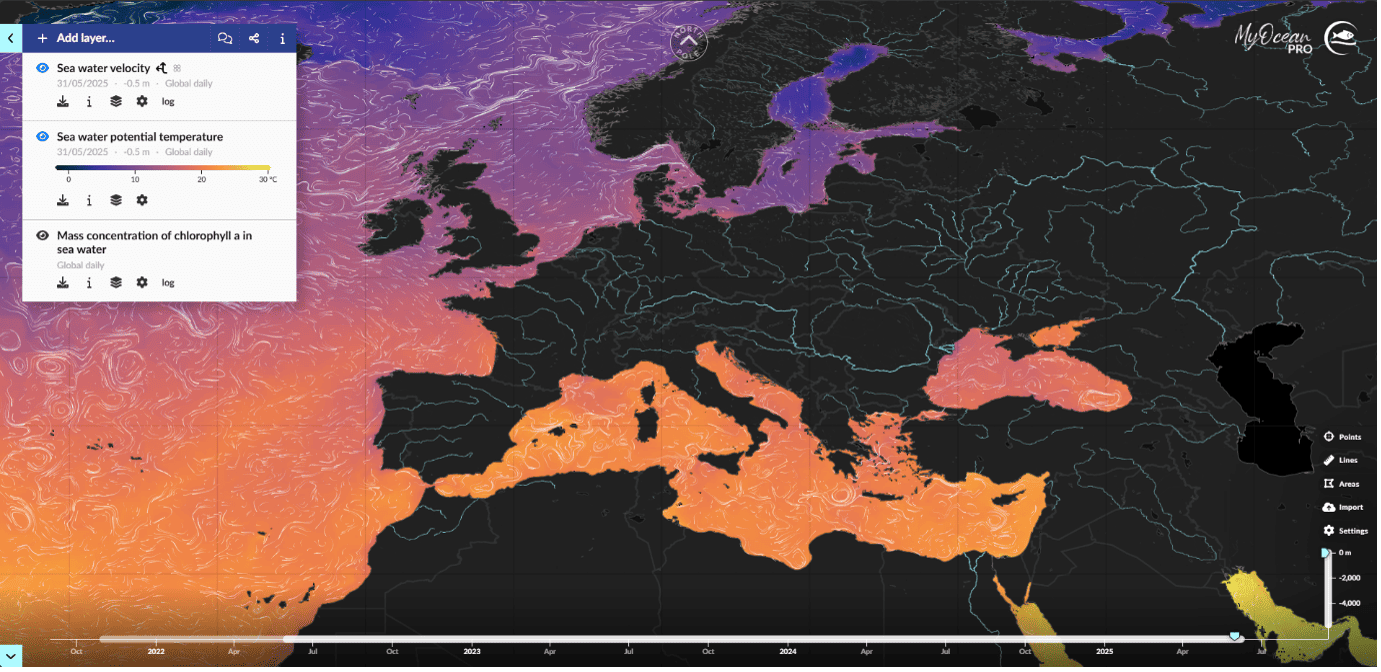 myocean viewer e marine data store