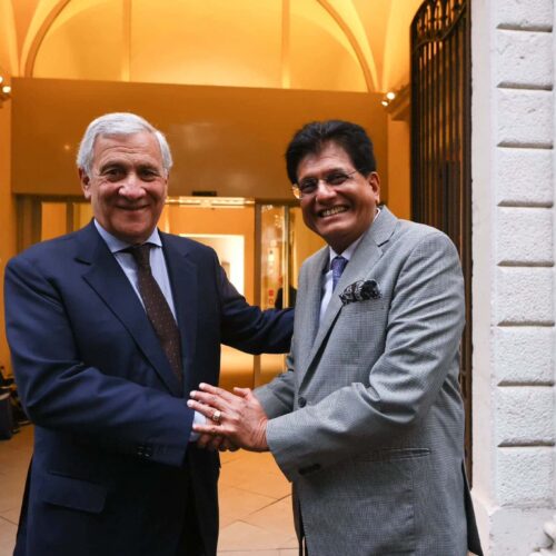 I Ministri Tajani e Goyal a Brescia per Dialogo economico e Forum imprenditoriale Italia-India